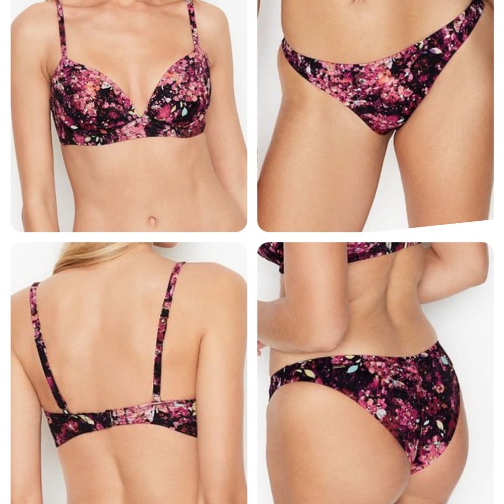 NWT Victoria's Secret Push Up Bikini Set 36B Top & L Bottom MSRP $69